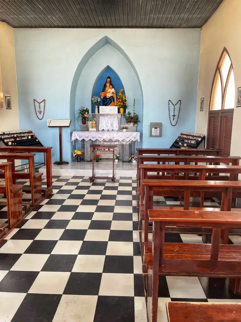 Interior of Church in Aruba