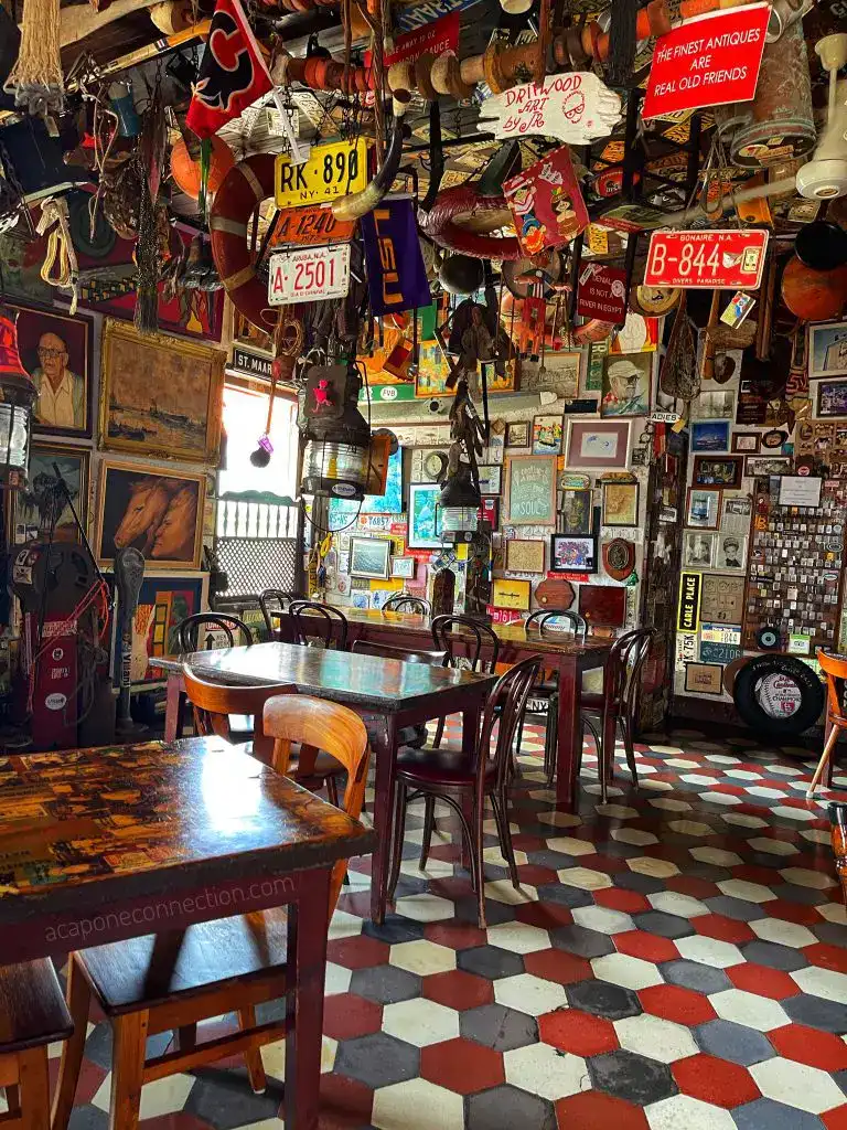 Interior of Charlie's Bar and Restaurant Aruba
