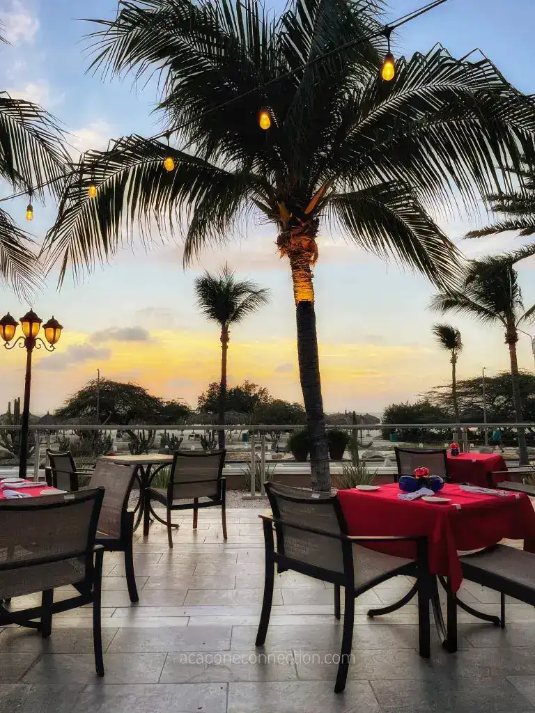 Outside Las Ramblas Restaurant Aruba