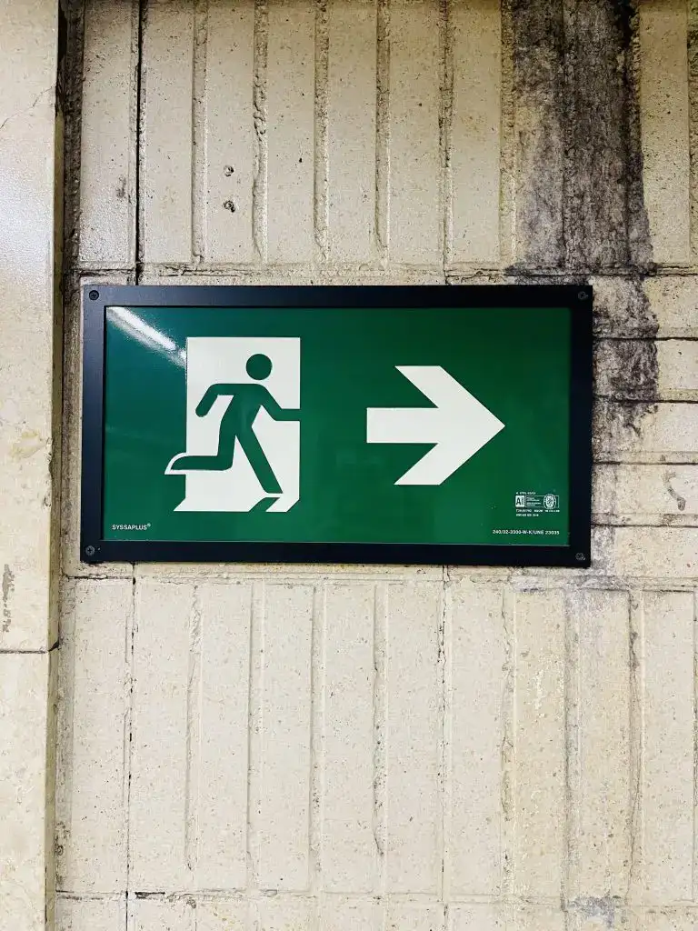 Metro Exit Sign