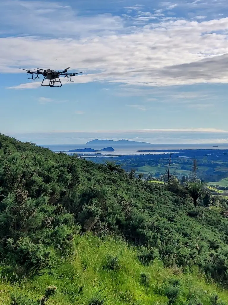 Spot spraying drone