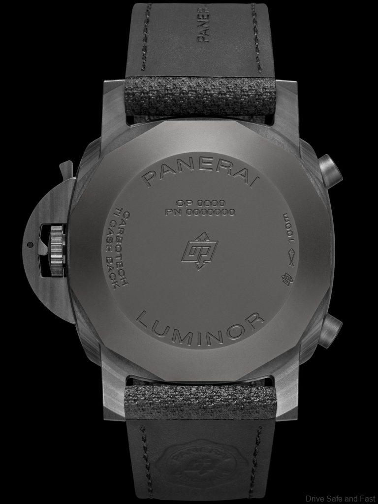 Panerai Luminor Chrono Carbotech back