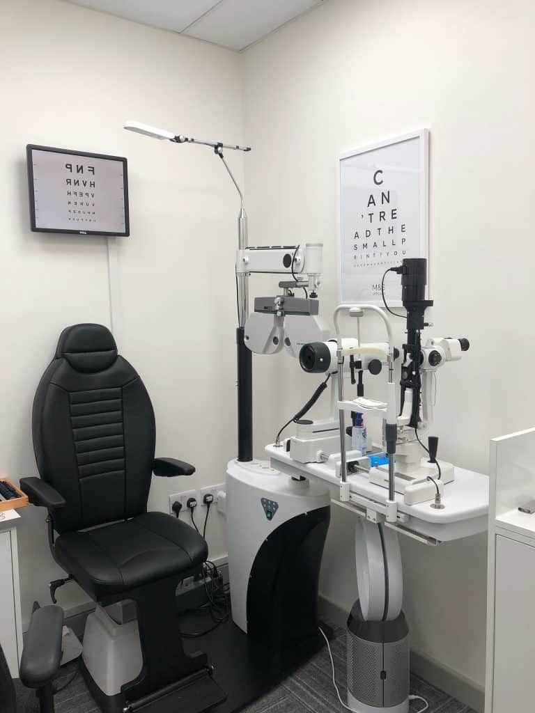 M& Opticians Newest equipment