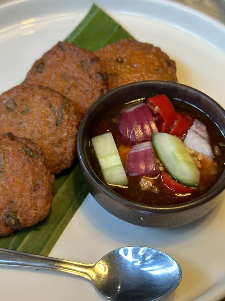 Monkey and Me Thai Marylebone 1 Thai fish cakes at Monkey and Me