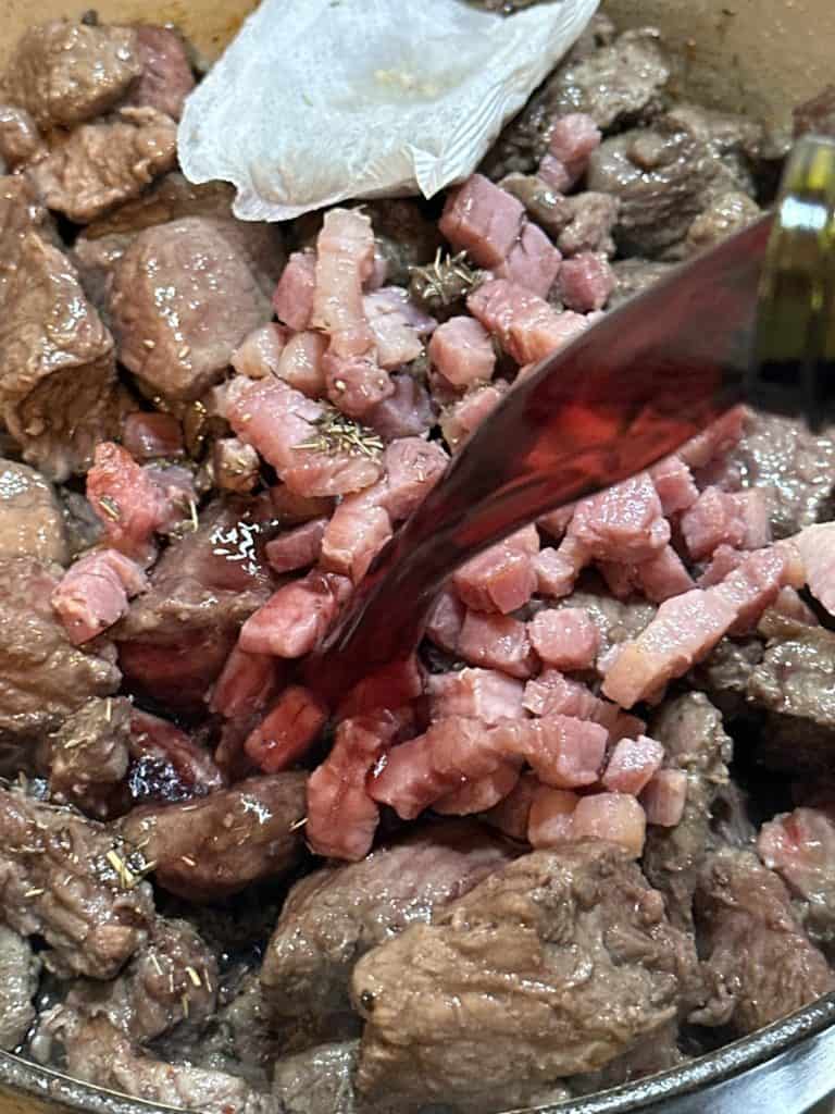 Slow cooked Boeuf Bourgignon