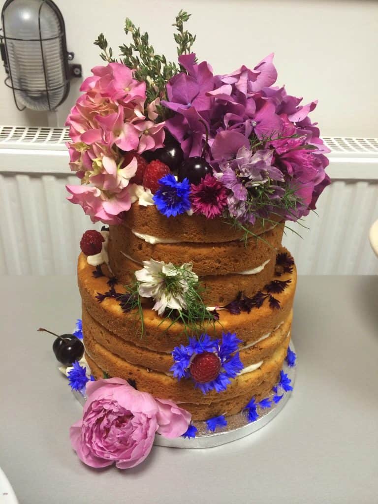 Home made decorated with flowers