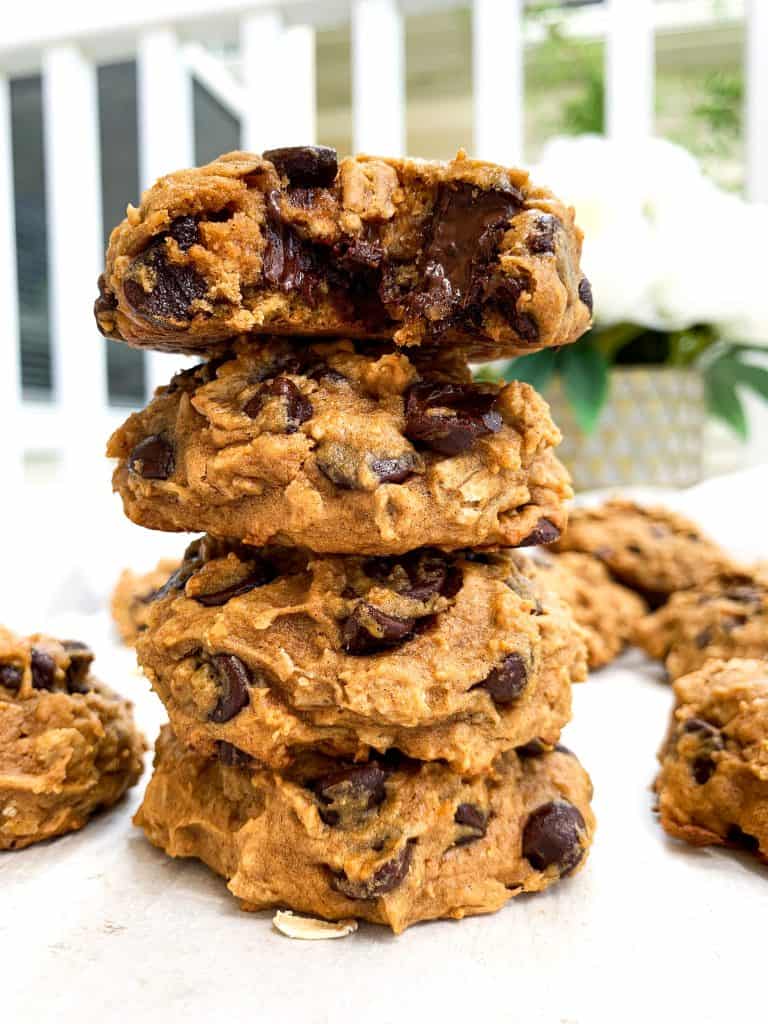 Chocolate Chip Oatmeal Sweet Potato Cookies