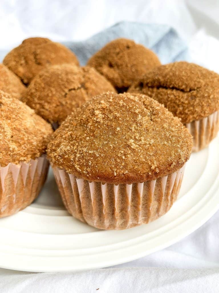 Healthy Snickerdoodle Muffins Made with Applesauce