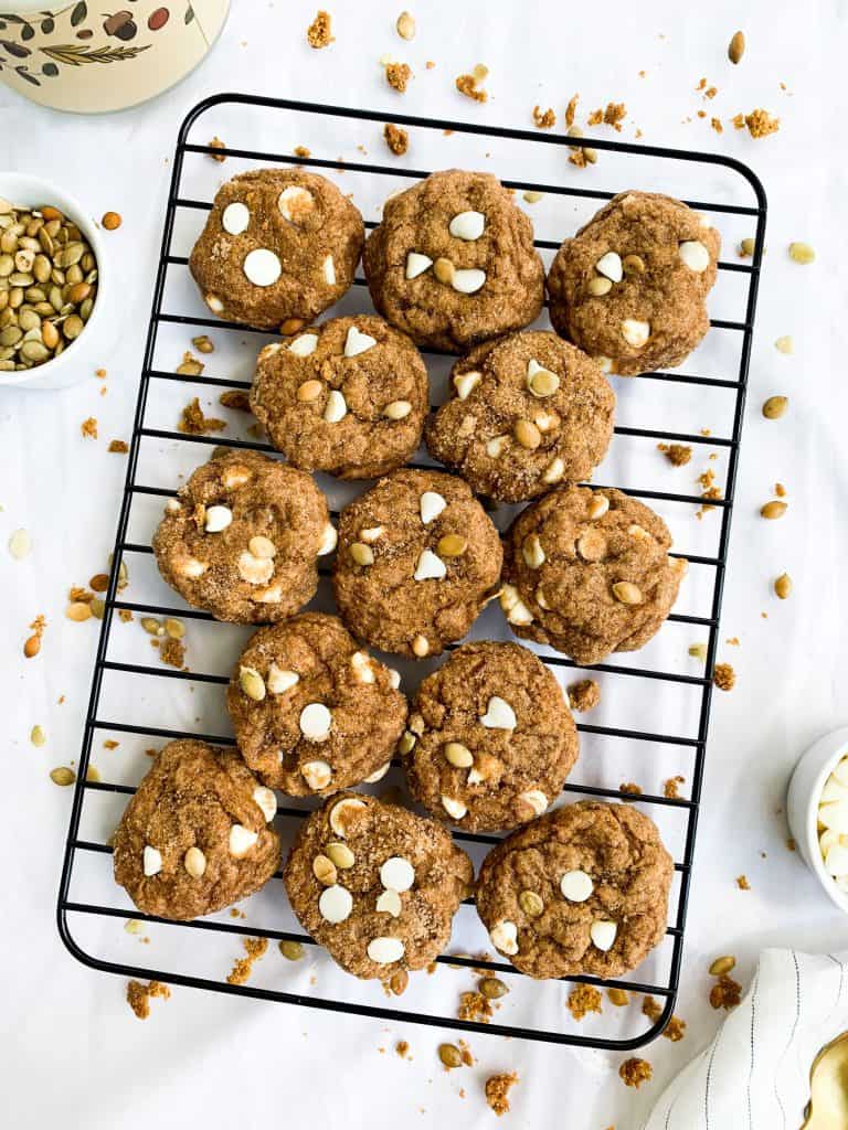 Chewy Pumpkin Snickerdoodle Cookies