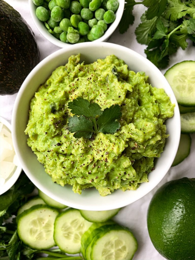 Sweet Pea Guacamole | Healthy, Low-Fat Guacamole