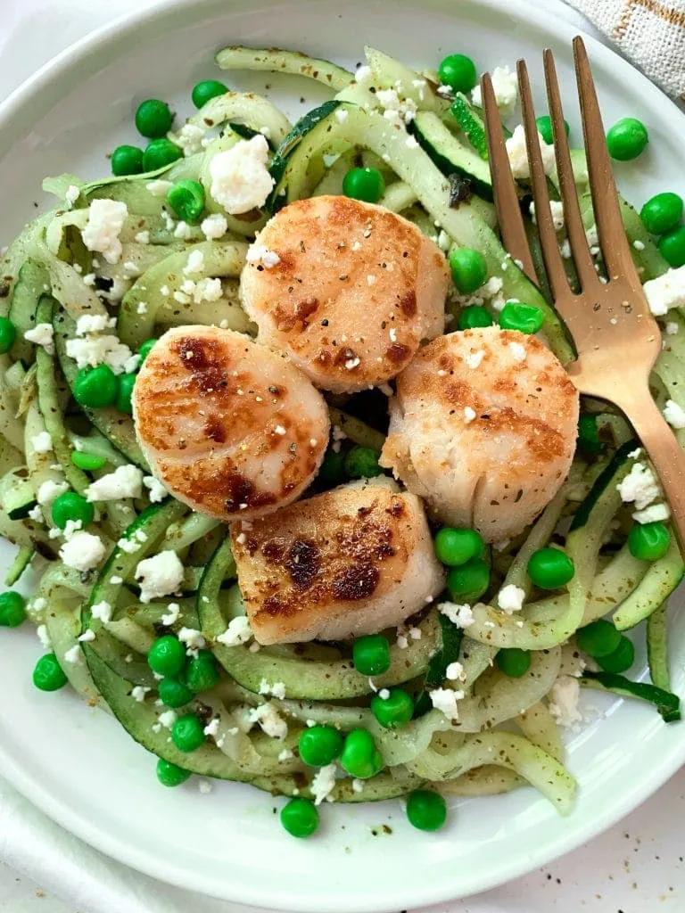 Garlic Lemon Seared Scallops