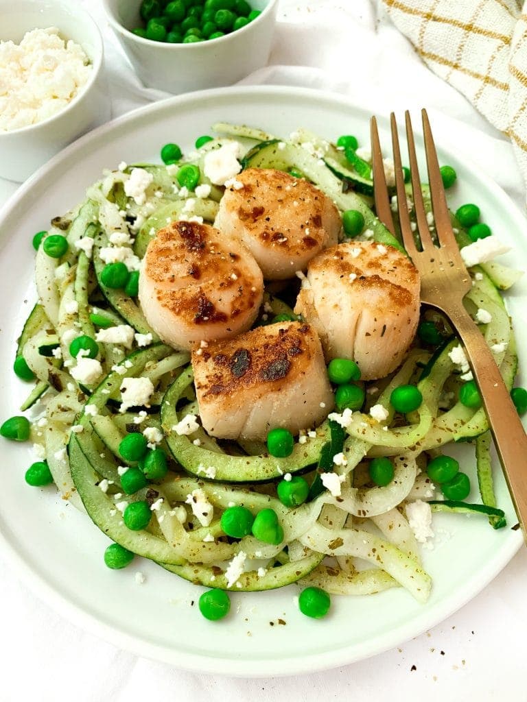 Garlic Lemon Seared Scallops