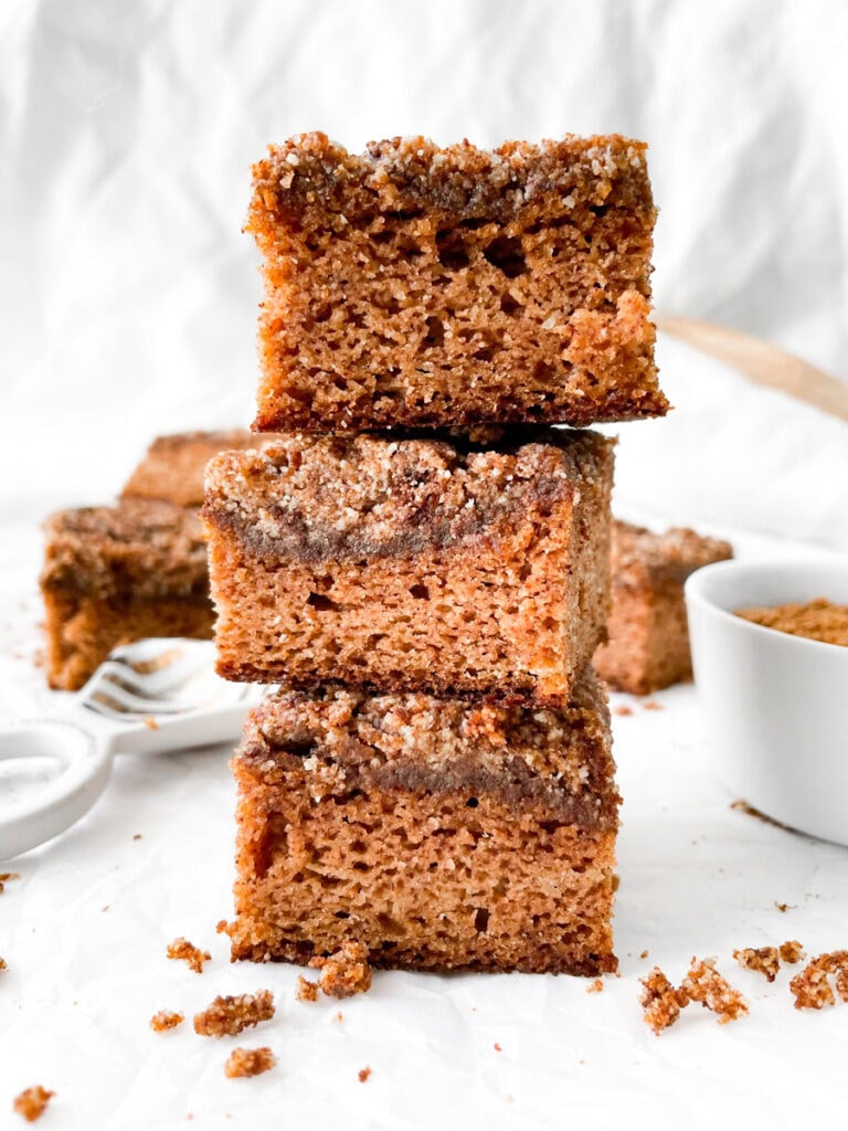 front view of 3 Paleo Coffee Cake