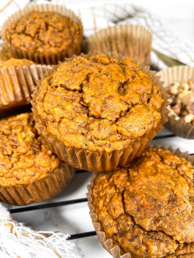 Banana Carrot Muffins (Vegan, Dairy Free)