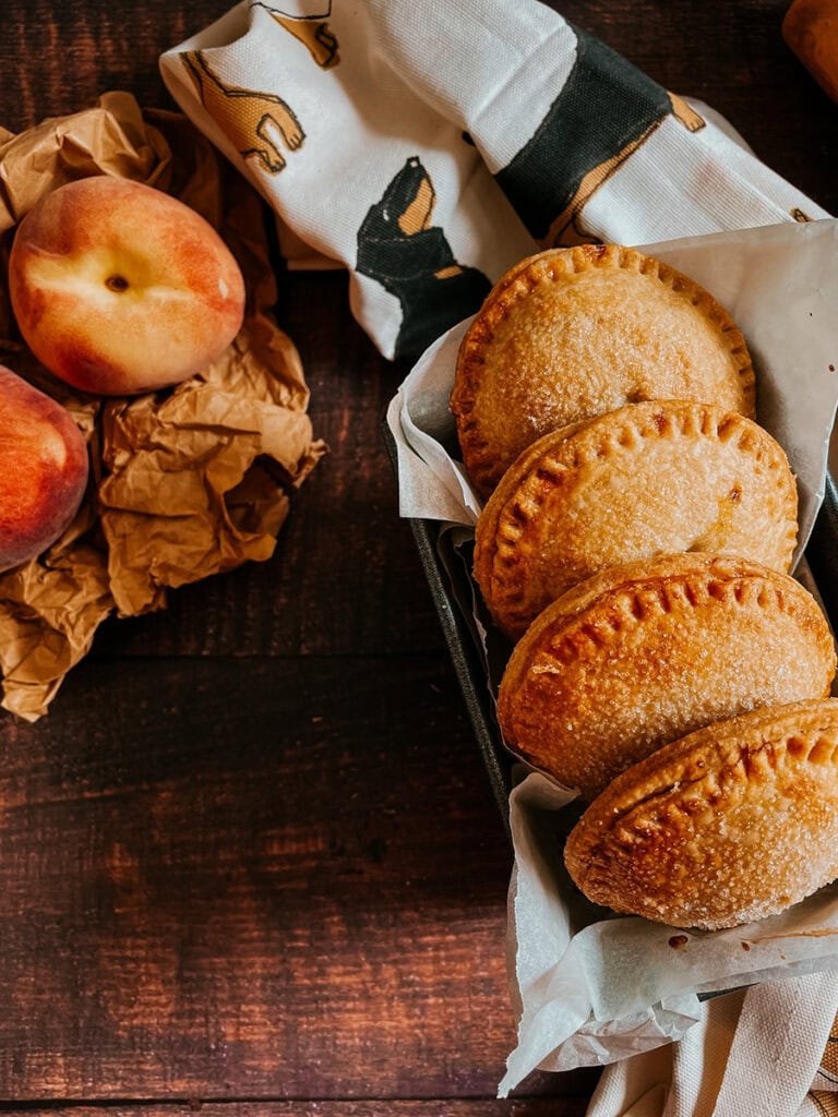 The 5 Best Tips For Making Delicious Pies 3 peach hand pies from above
best tips for making a delicious pie