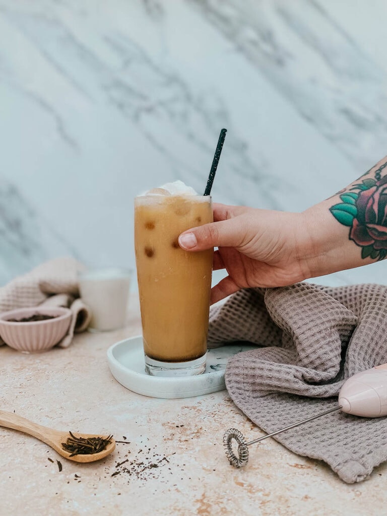 Iced Hojicha Latte Super Delicious Asian-Inspired Recipe