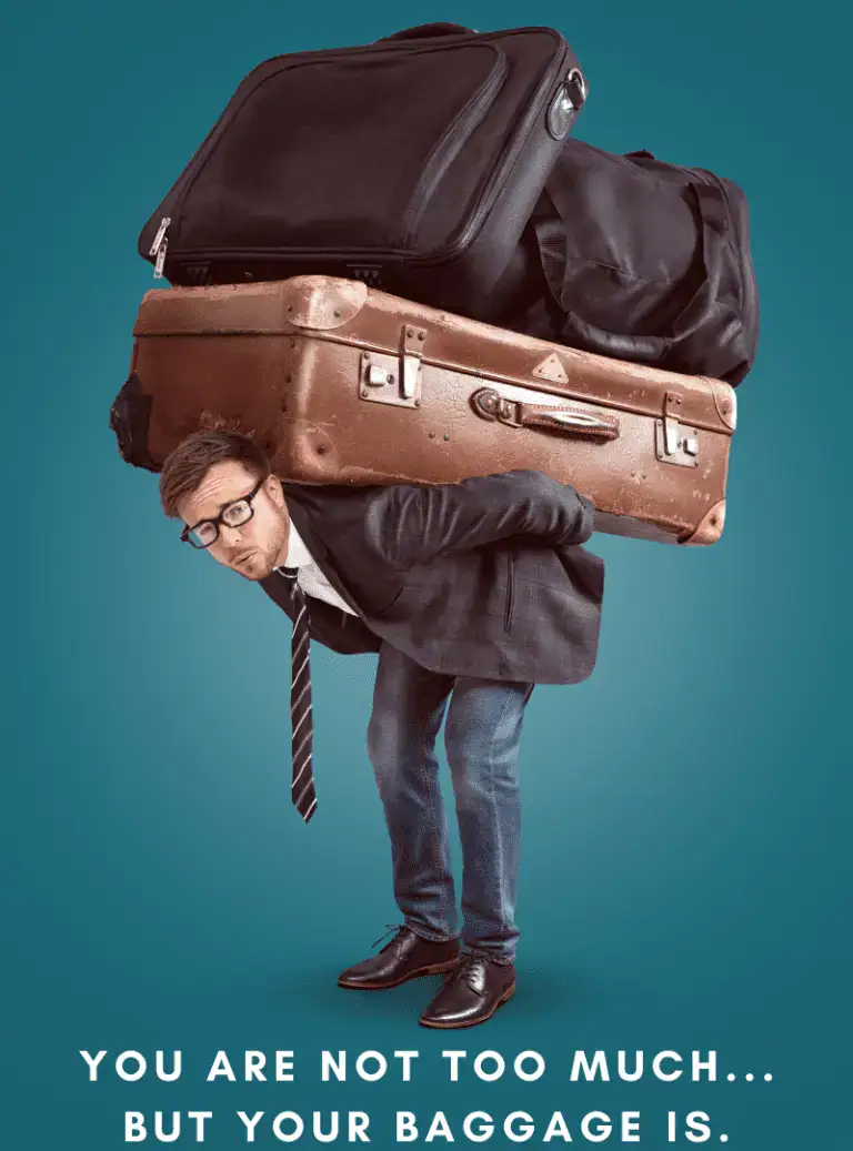 Man with Suitcases on his Back