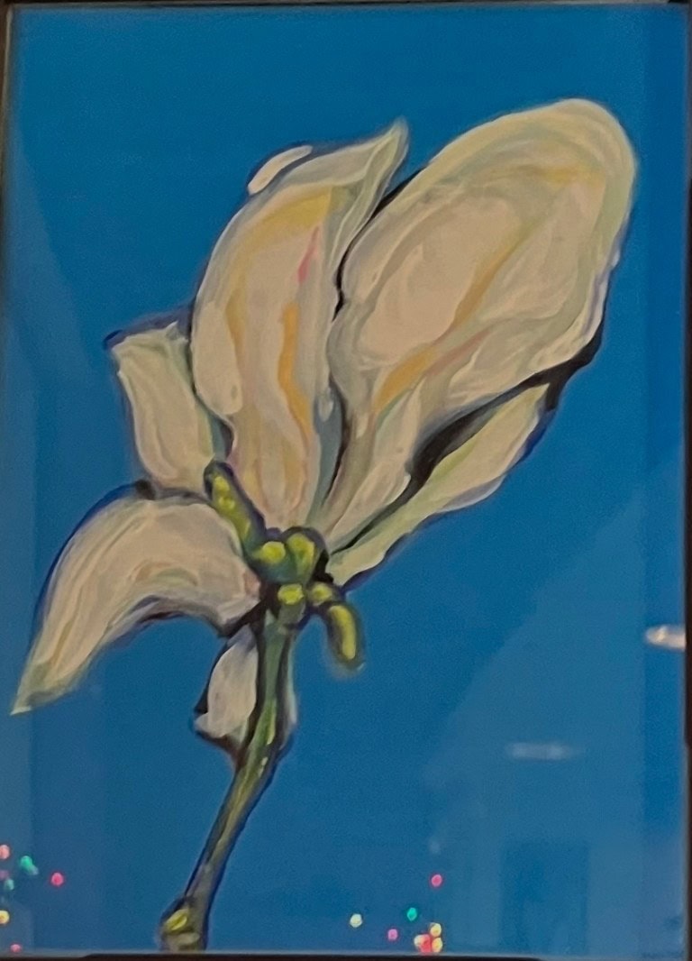 Angelas flower - Klekolo World Coffee Ab Casey's original art at Klekolo World Coffee