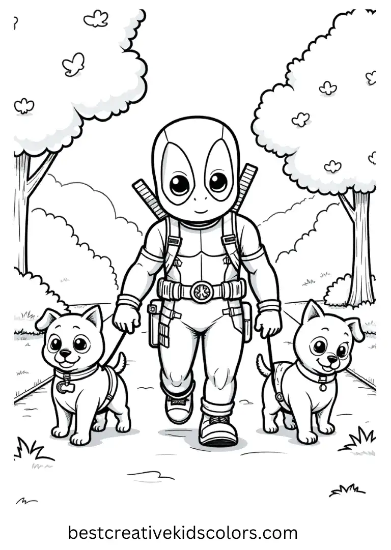 Free Printable Deadpool Coloring Pages – 80+ Marvel Sheets | Color Online