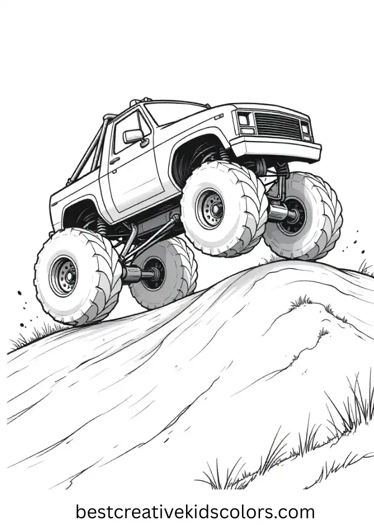 Free Monster Truck Coloring Pages – 50+ Printable & Online