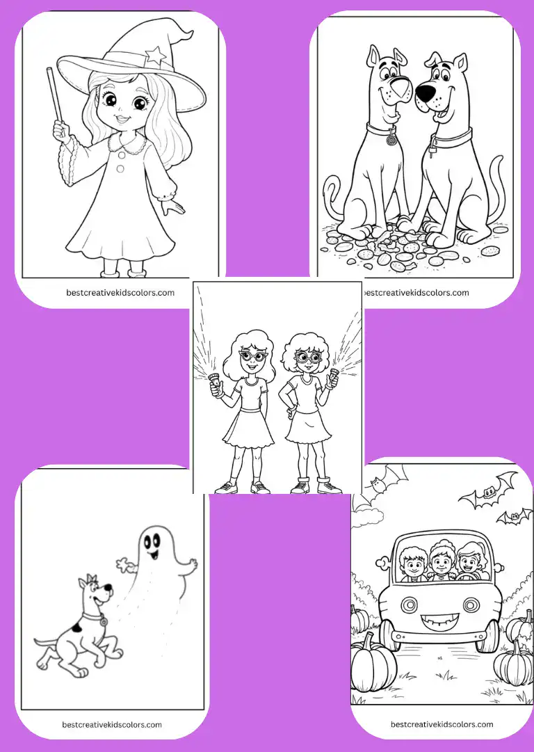 Scooby-Doo Halloween Coloring Pages – 100+ Free Printable Sheets & Color Online