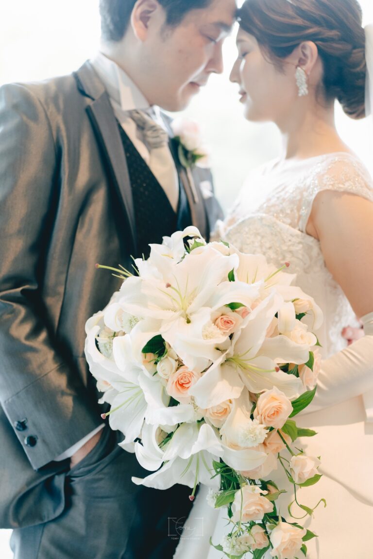 東京・ホテルニューオータニで子どもと一緒の結婚式撮影