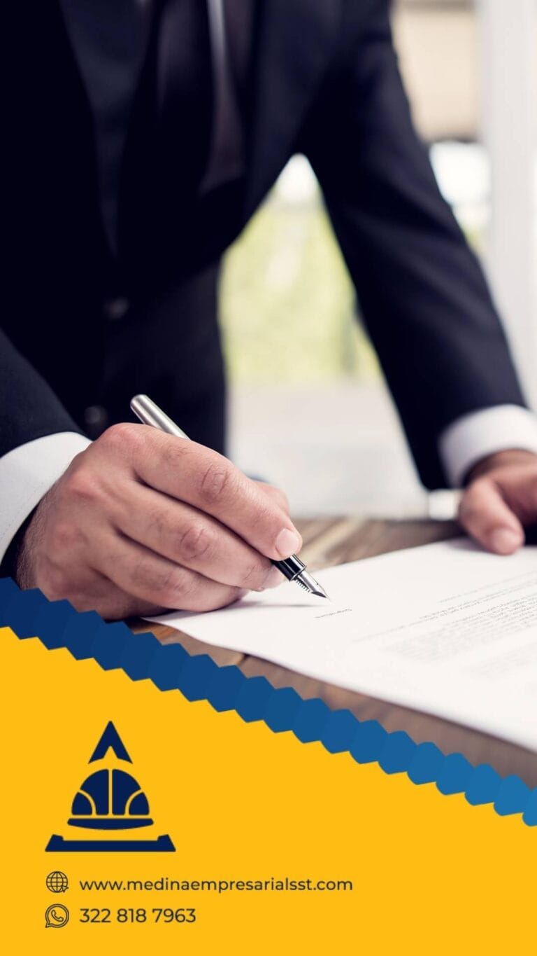 Representación del proceso administrativo en el que las empresas deben actualizar y formalizar los documentos clínicos y laborales exigidos por la Resolución 1843 de 2025, garantizando cumplimiento normativo y adecuada gestión en Seguridad y Salud en el Trabajo.