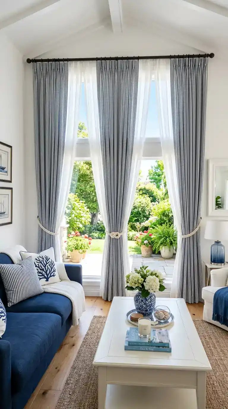 Blue and White Living Room Ideas