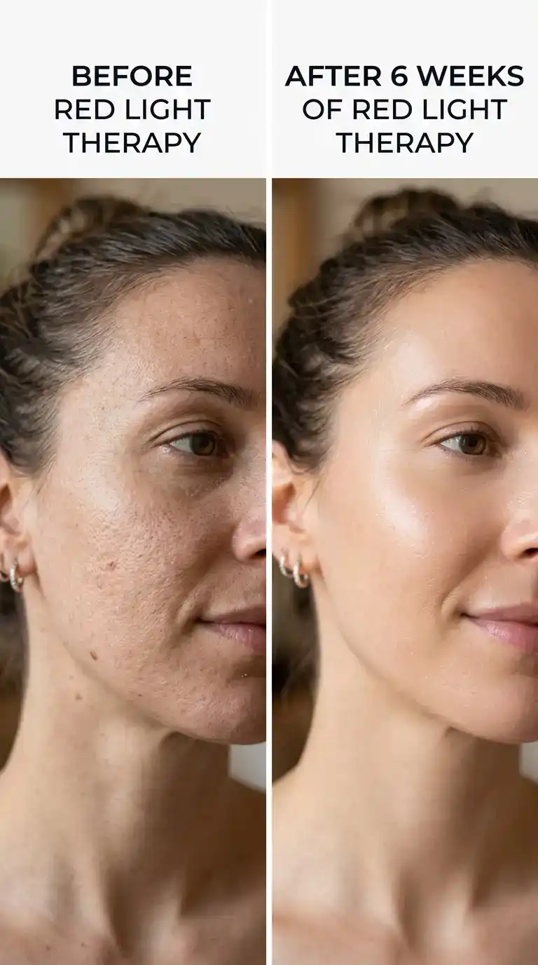 9 Skin Red Light Therapy Before and After