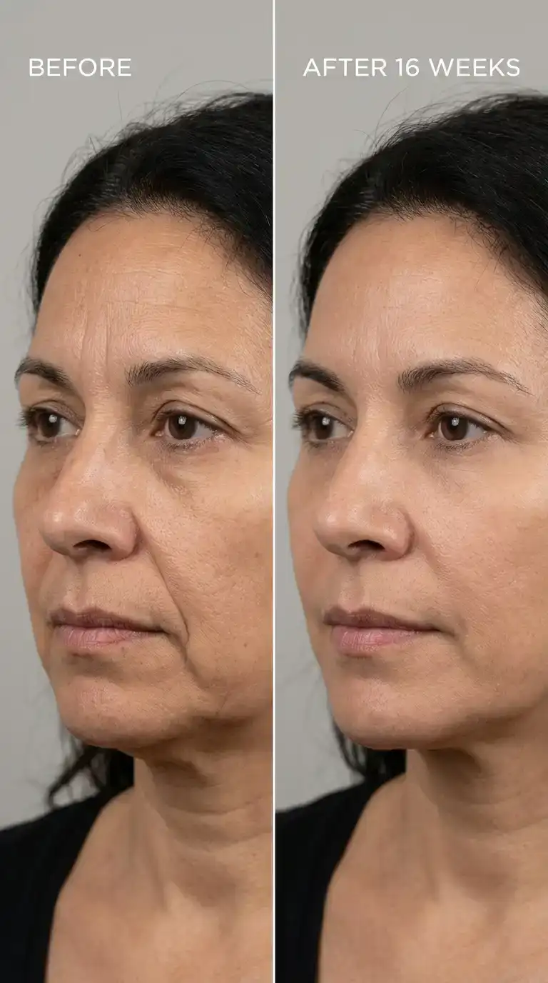 9 Face Red Light Therapy Before and After
