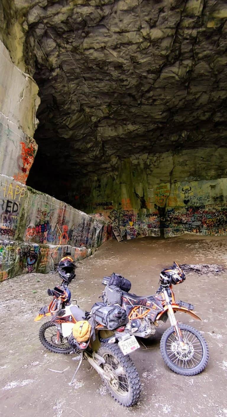 motorcycles in the Marblehead Quarry