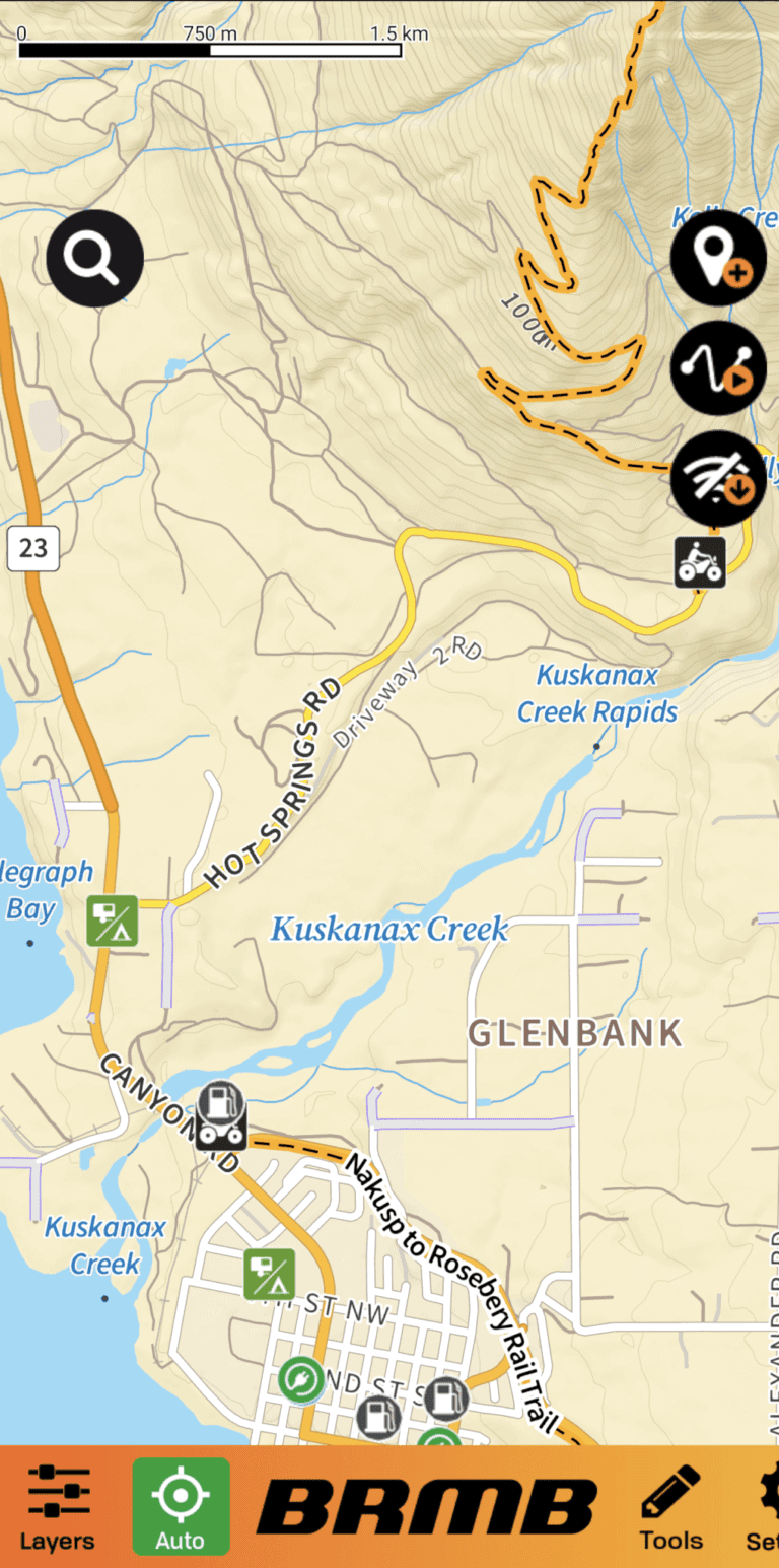 Backroad Mapbooks example map