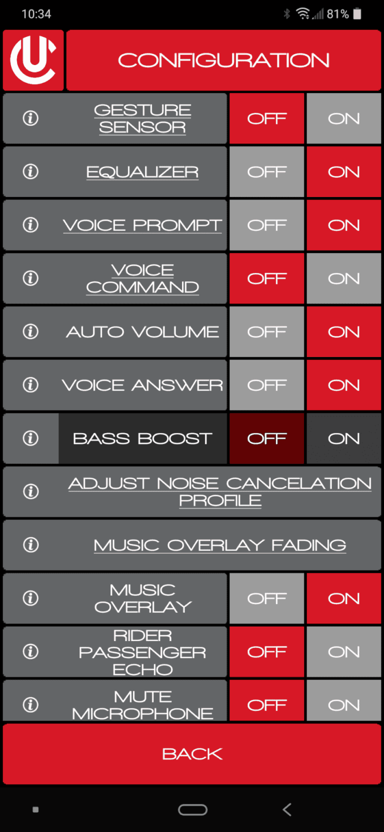 UCLEAR Motion6 CLEARlink app