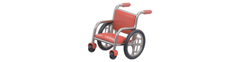Wheelchair representing occupational therapy and assistive technology