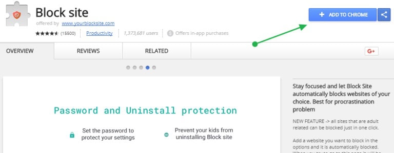 Block site chrome extension