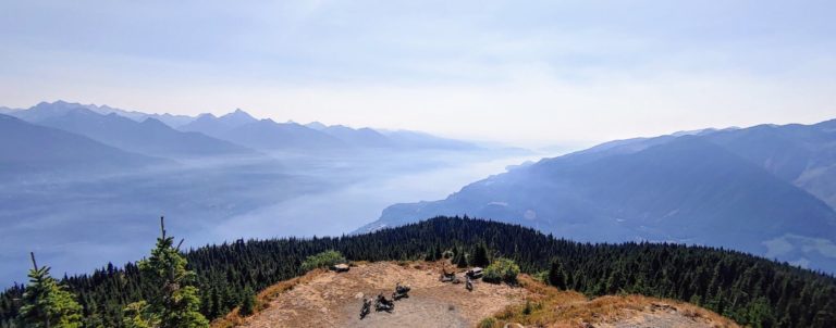Buccanan Lookout down on Kaslo