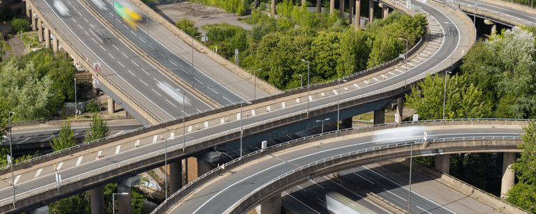 Highway concrete infrastructure Birmingham spaghetti junction UK