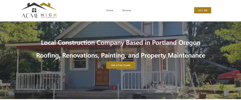 Acme High Performance Website