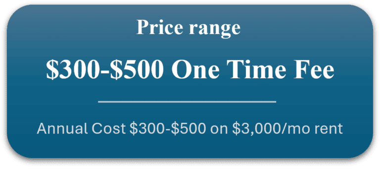 Typical price Property Managers in the Twin Cities for processing and handling the eviction