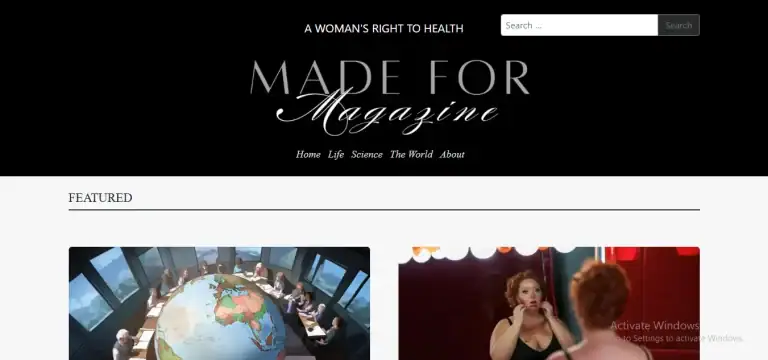 Made for Magazine website homepage