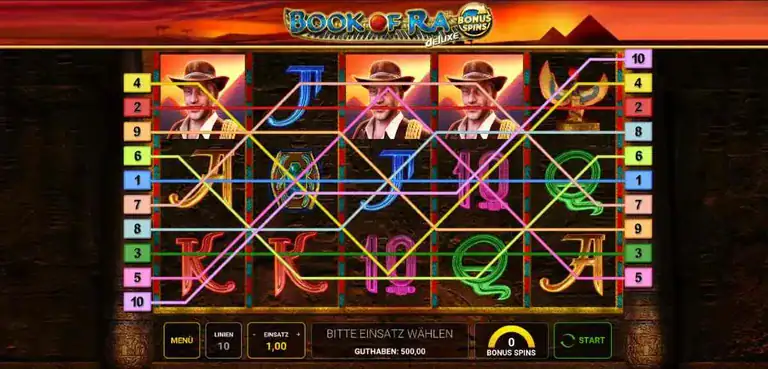 Book Of Ra Deluxe Bonus Spins Gewinnlinien