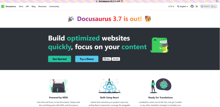 strona główna docusaurus