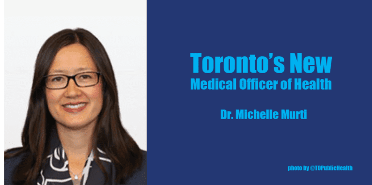 City of Toronto appoints new Medical Officer of Health