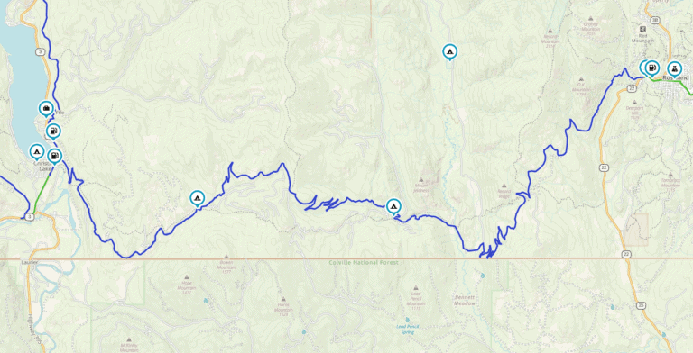 Old Cascade Highway Map