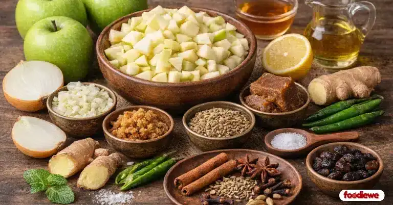 Ingredients-of-apple-chutney-recipe