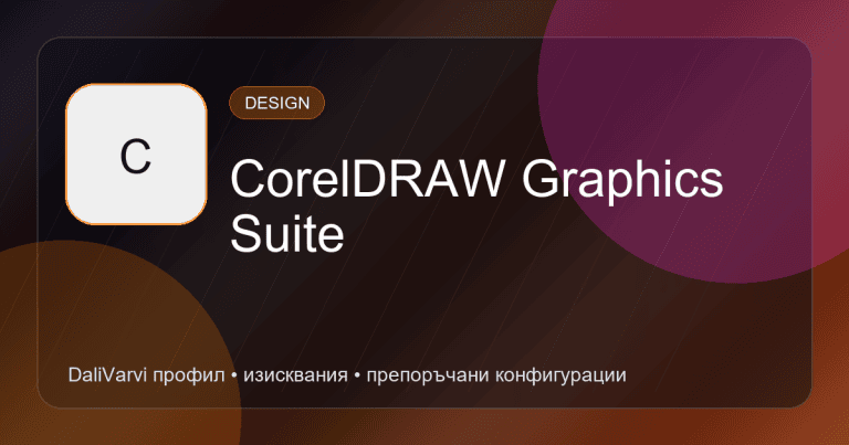 CorelDRAW Graphics Suite - DaliVarvi профил