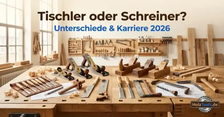 Tischler oder Schreiner? — Unterschiede & Karriere 2026