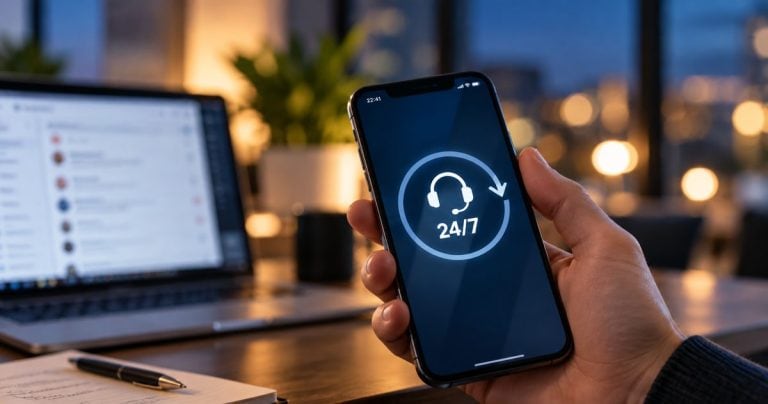 24/7 support on a smartphone