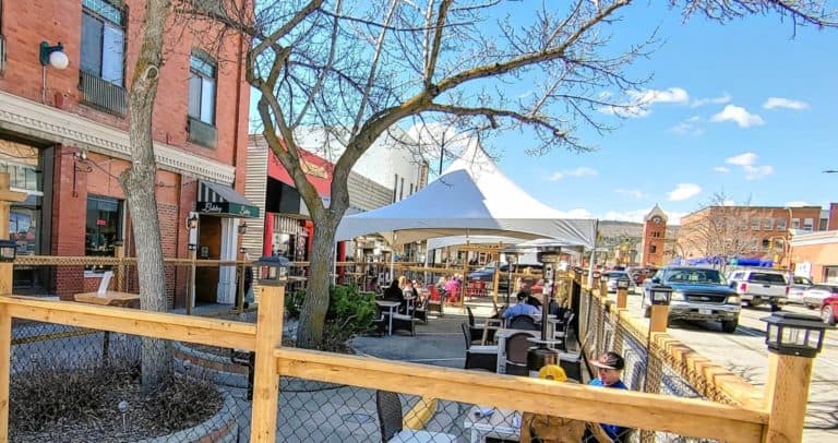 outdoor seating in Cranbrook