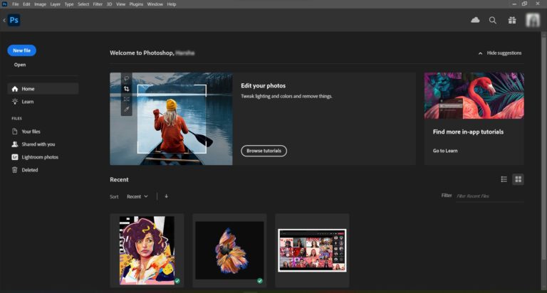 Photoshop Log In First Time